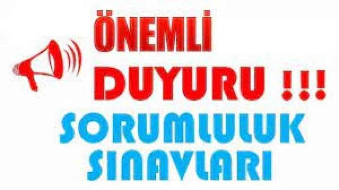  HAZİRAN 2025 Sorumluluk Sınav Takvimi
